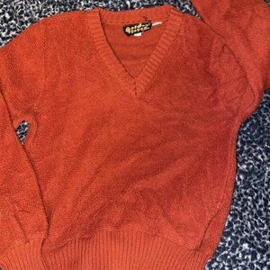 Cute Retro Medium Orange Sweater
